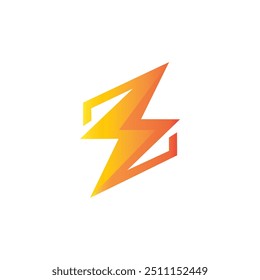 Logotipo del rayo. Icono de Thunderbolt, Vector del logotipo de la energía de Thunderbolt, logotipo de la energía eléctrica, poder del norte, símbolo de la energía, silueta del Vector del diseño del logotipo eléctrico