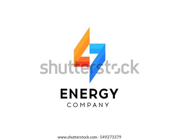 Blitz Minimal Einfaches Symbol Konzept Des Reinen Energy Logos Stock Vektorgrafik Lizenzfrei