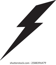 Lightning bolt outline eps vector