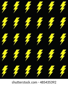 Lightning Bolt  Pattern. Vector Illustration