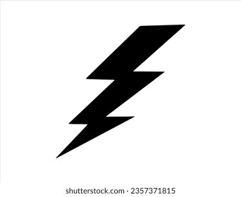 Arte vectorial de silueta de relámpago