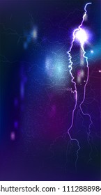 Lightning bolt stock vector illustration