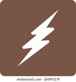 Lightning, bolt, thunder icon vector image. Can also be used for weather, forecast, season, climate, meteorology. Suitable for web apps, mobile apps and print media.