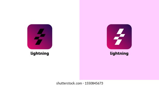 Lightning bolt, thunder bolt, lighting strike expertise flat vector icon for apps and websites