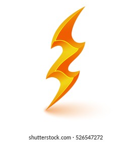 Lightning bolt, thunder bolt logo