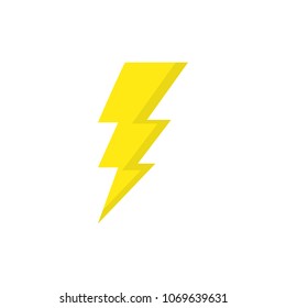 Lightning bolt vector icon