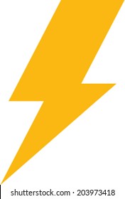 Lightning bolt vector icon