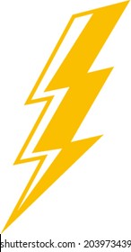 Lightning bolt vector icon