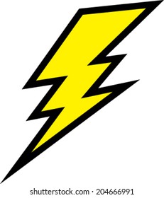 Lightning bolt vector icon