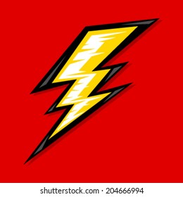 Lightning bolt vector icon