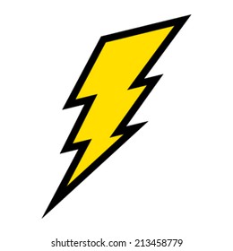 Lightning bolt vector icon