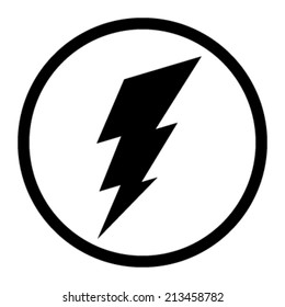 Lightning bolt vector icon