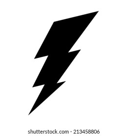 Lightning bolt vector icon