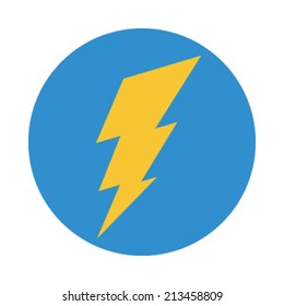 Lightning bolt vector icon