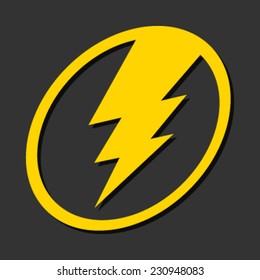 Lightning Bolt Vector Icon