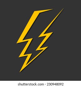 Lightning Bolt Vector Icon