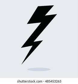 Lightning bolt vector icon