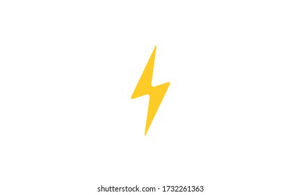 Lightning Bolt vector icon. Electric bolt flash icon. Power energy symbol. Thunder icon