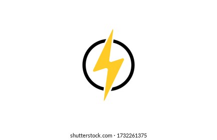 Lightning Bolt vector icon. Electric bolt flash icon. Power energy symbol. Thunder icon