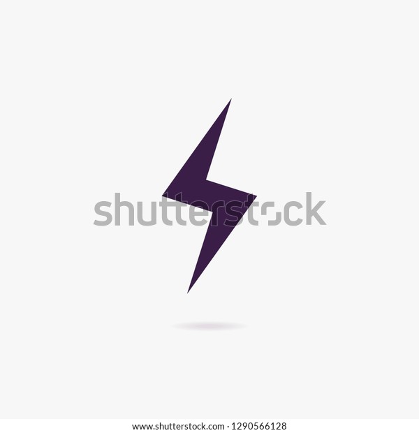 Lightning bolt vector\
icon isolated on background for energy, electric power logo,\
wireless charging, ui, poster, t shirt. Thunder symbol. Storm\
pictogram. Flash light sign. 10\
eps