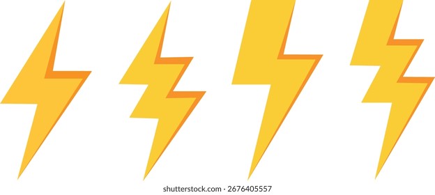lightning bolt vector illustration background and texture 