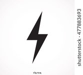 Lightning Bolt vector image to be used in web applications, mobile applications and print media.