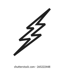 Lightning bolt vector image to be used in web applications, mobile applications, and print media.
