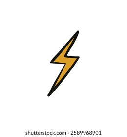 lightning bolt women's day doodle illustration hand drawn