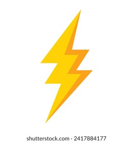 lightning bolts icon. vector illustration.