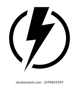 lightning bolts and stars. Hand drawn doodles, black and white and color. Vector desing elements illustration.
