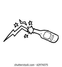 lightning in bottle cartoon