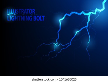 Lightning can be used as a background of different vector scenes. EPS10