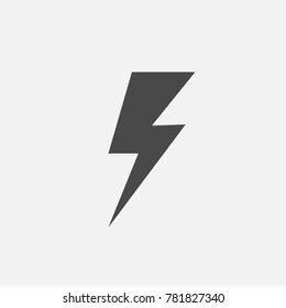 Lightning Charging Power Icon Vector Eps10 For Industrial And Superpower Symbol