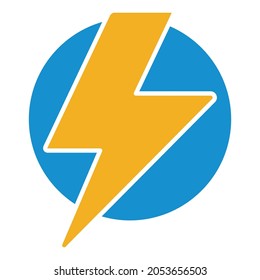 7,841 Lightning bolt circle icon Images, Stock Photos & Vectors ...