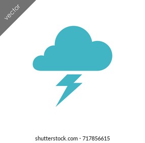 lightning cloud icon