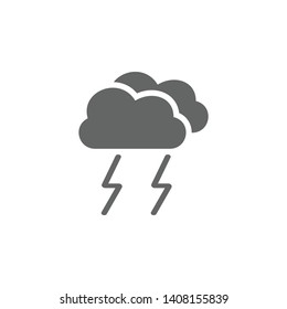 Lightning, cloud icon. Element of weather sign icon