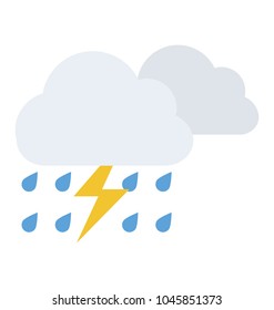 Lightning clouds symbolising thunderstorm or severe weather