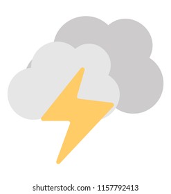 
Lightning clouds symbolising thunderstorm or severe weather
