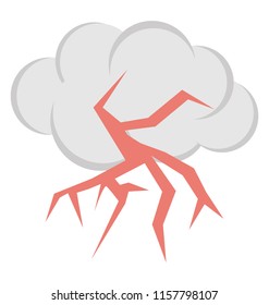 
Lightning clouds symbolising thunderstorm or severe weather
