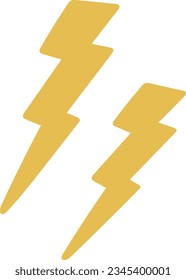 Lightning cloudy vector illustration, Weather vector, kids illustration, Weather clipart, baby element, kawaii vector