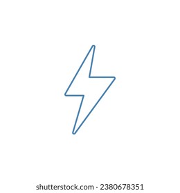 Lightning concept line icon. Simple element illustration.Lightning concept outline symbol design.