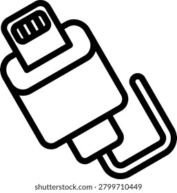 Lightning Connector Vector Design Icon Style