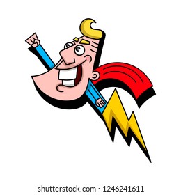 Lightning creative design for advertising. Vector illustration on white background.