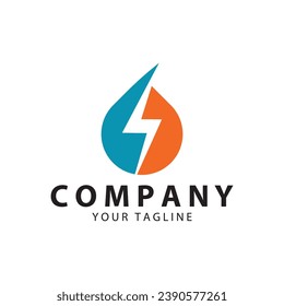Lightning  design element  vector logo  electric power  Energy and thunder electric symbol concept  vector design