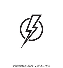 Lightning  design element  vector logo  electric power  Energy and thunder electric symbol concept  vector design