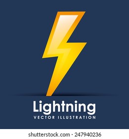 lightning design, vector illustration eps10 graphic