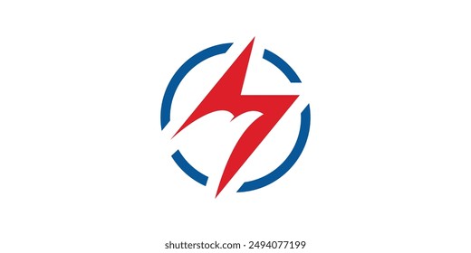 lightning and eagle logo design, electricity, symbol logo design, icon, vector, creative, idea.