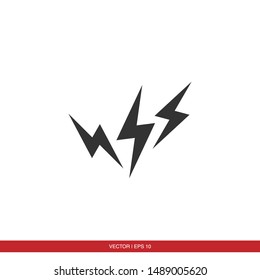 Lightning Electric Icon Vector Illustration