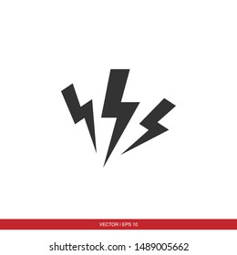 Lightning Electric Icon Vector Illustration