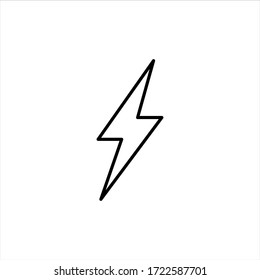 Lightning Electric Icon Vector Illustration